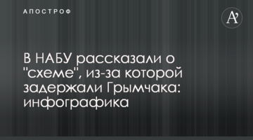 У НАБУ розповіли про "схему", через яку затримали Гримчака: інфографіка