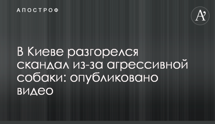 У Києві розгорівся скандал через агресивного собаку: опубліковано відео