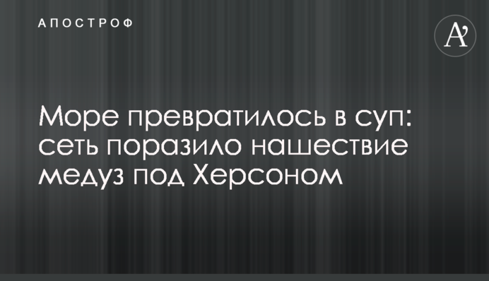 Море перетворилося на суп: мережу вразило нашестя медуз під Херсоном