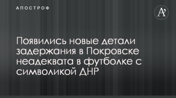 З'явилися нові деталі затримання в Покровське неадеквату в футболці з символікою ДНР