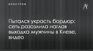 Намагався вкрасти бордюр: мережу розлютила нахабна витівка чоловіка в Києві, відео