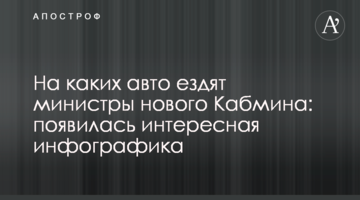 На яких авто їздять міністри нового Кабміну: з'явилася цікава інфографіка