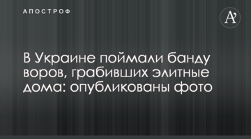 В Україні спіймали банду злодіїв, які грабували елітні будинки: опубліковано фото