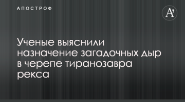 Вчені з'ясували призначення загадкових дірок в черепі тиранозавра рекса
