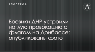 Бойовики ДНР влаштували зухвалу провокацію з прапором на Донбасі: опубліковано фото