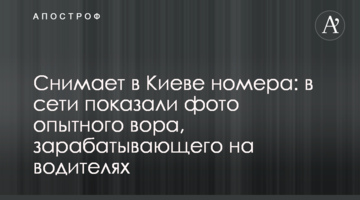 Знімає в Києві номера: в мережі показали фото досвідченого злодія, який заробляє на водіях