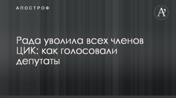 Рада звільнила всіх членів ЦВК: як голосували депутати