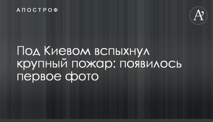 Под Киевом вспыхнул крупный пожар: появились первые фото и видео