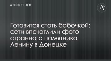 Готується стати метеликом: мережі вразили фото дивного пам'ятника Леніну в Донецьку