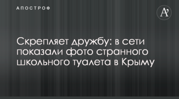Скрепляет дружбу: в сети показали фото странного школьного туалета в Крыму