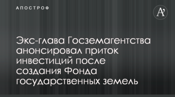 Экс-глава Госземагентства Сергей Тимченко анонсировал приток инвестиций после создания Фонда государственных земель