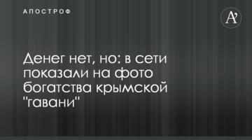 Денег нет, но: в сети показали на фото богатства крымской "гавани"