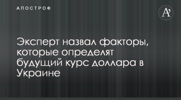 Експерт назвав фактори, які визначать майбутній курс долара в Україні