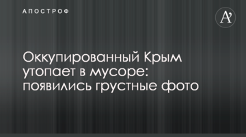 Окупований Крим потопає в смітті: з'явилися сумні фото
