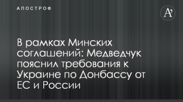 В рамках Минских соглашений: Медведчук пояснил требования к Украине по Донбассу от ЕС и России