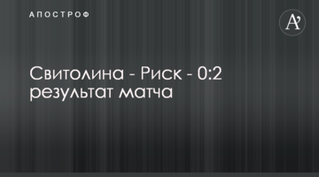 Світоліна - Ріск - 0:2 результат матчу