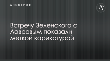Зустріч Зеленського з Лавровим показали влучною карикатурою
