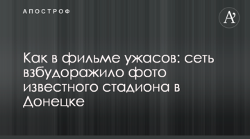 Як у фільмі жахів: мережу розбурхало фото відомого стадіону в Донецьку