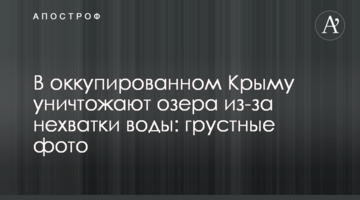 В оккупированном Крыму уничтожают озера из-за нехватки воды: грустные фото