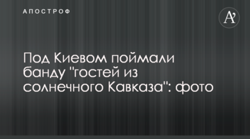 Під Києвом спіймали банду "гостей з сонячного Кавказу": фото