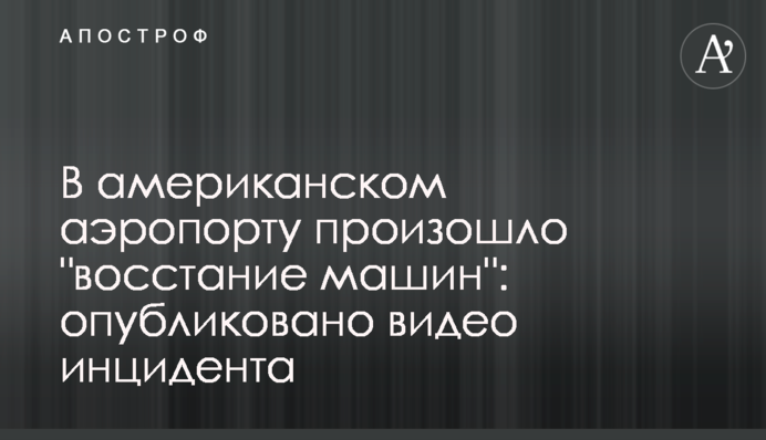 В американском аэропорту произошло 