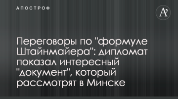Переговори за "формулою Штайнмайєра": дипломат показав цікавий "документ", який розглянуть в Мінську