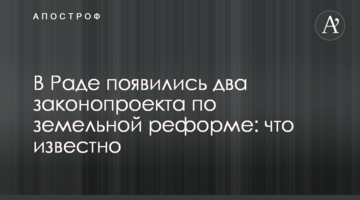 У Раді з'явилися два законопроекти щодо земельної реформи: що відомо