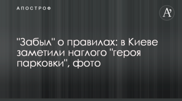 "Забув" про правила: у Києві відзначився нахабний "герой паркування", фото
