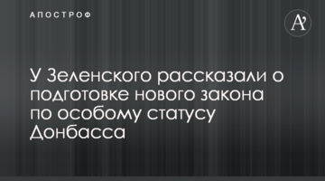 У Зеленського розповіли про підготовку нового закону по особливому статусу Донбасу