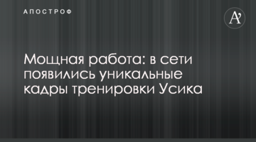 Мощная работа: в сети появились уникальные кадры тренировки Усика