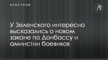 У Зеленского интересно высказались о новом законе по Донбассу и амнистии боевиков