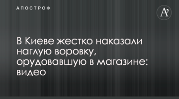 В Киеве жестко наказали наглую воровку, орудовавшую в магазине: видео