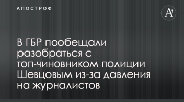 В ГБР пообещали разобраться с топ-чиновником полиции Шевцовым из-за давления на журналистов