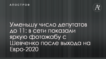 Уменьшу число депутатов до 11: в сети показали яркую фотожабу с Шевченко после выхода на Евро-2020