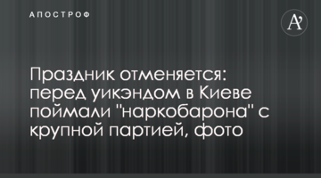 Свято скасовується: перед уїк-ендом в Києві спіймали "наркобарона" з великою партією, фото