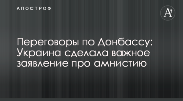 Переговори по Донбасу: Україна зробила важливу заяву про амністію