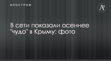 В сети показали осеннее "чудо" в Крыму: фото