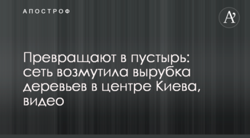 ​Перетворюють на пустир: мережу обурила вирубка дерев в центрі Києва, відео