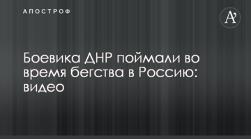 Боевика ДНР поймали во время бегства в Россию: видео