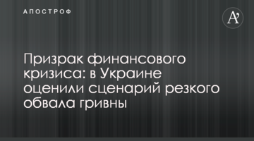 Привид фінансової кризи: в Україні оцінили сценарій різкого обвалу гривні