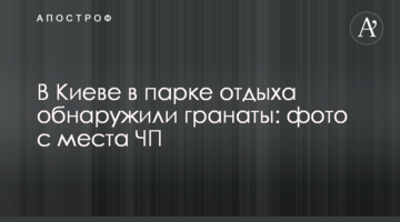 У Києві в парку відпочинку виявили гранати: фото з місця НП