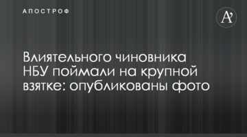 Впливового посадовця НБУ спіймали на великому хабарі: опубліковано фото