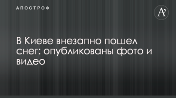 У Києві раптово пішов сніг: опубліковано фото і відео