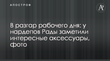 У розпал робочого дня: у нардепів Ради помітили цікаві аксесуари, фото