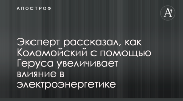 Эксперт рассказал, как Коломойский с помощью Геруса увеличивает свое влияние в электроэнергетике