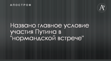 Названо головну умову участі Путіна в "нормандській зустрічі"