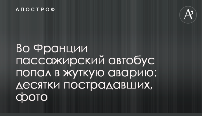 У Франції пасажирський автобус потрапив в страшну аварію: десятки постраждалих, фото