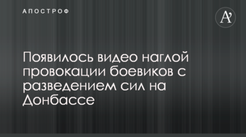 Появилось видео наглой провокации боевиков с разведением сил на Донбассе