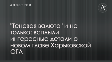 "Тіньова валюта" і не тільки: спливли цікаві деталі про нового голову Харківської ОДА