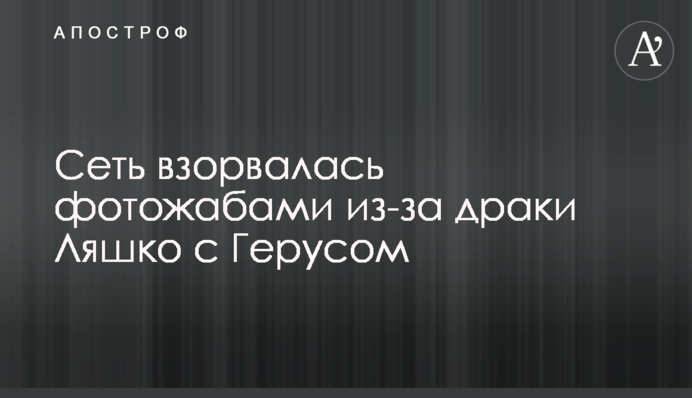 Сеть взорвалась фотожабами из-за драки Ляшко с Герусом